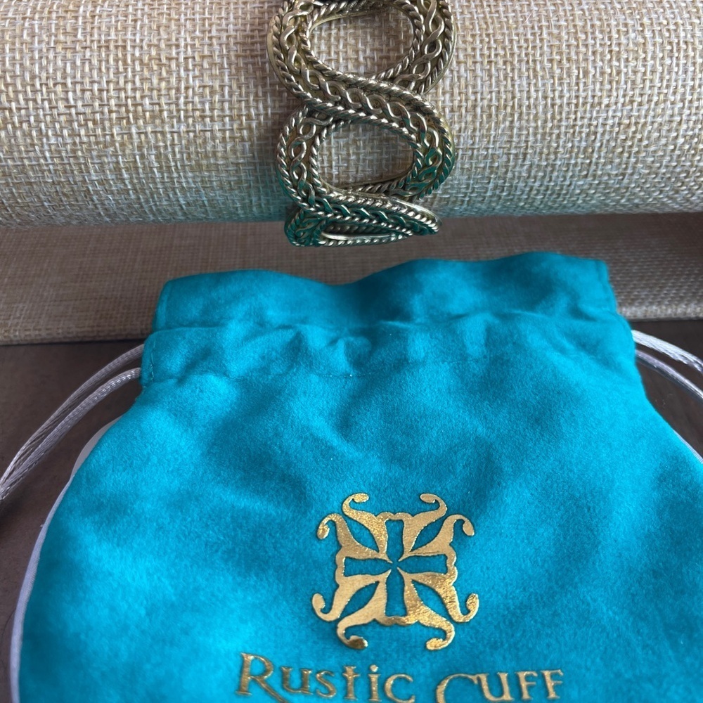 Rustic Cuff Gold Tone Cuff, Flexible, Includes Pouch, Casual, Comfortable, - Picture 11 of 16